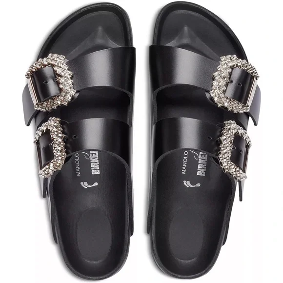 Manolo Blahnik x Birkenstock Arizona slide sandals - Picture 2 of 2